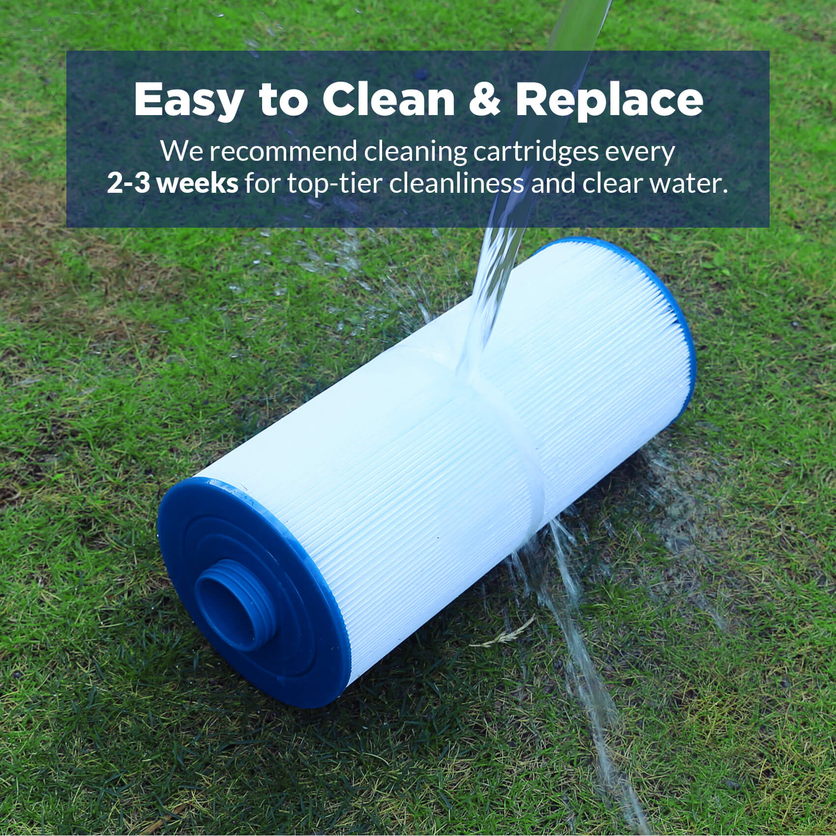 Membrane Solutions F5 Large Pool Filter Cartridge Replacement for PJW60TL-F2S Jacuzzi J300 J400