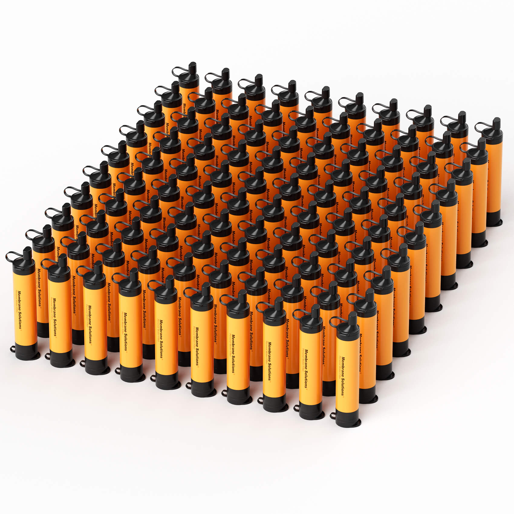 Membrane Solutions Personal Straw Water Filter for Camping, Hiking, Survival, Emergency, Travel