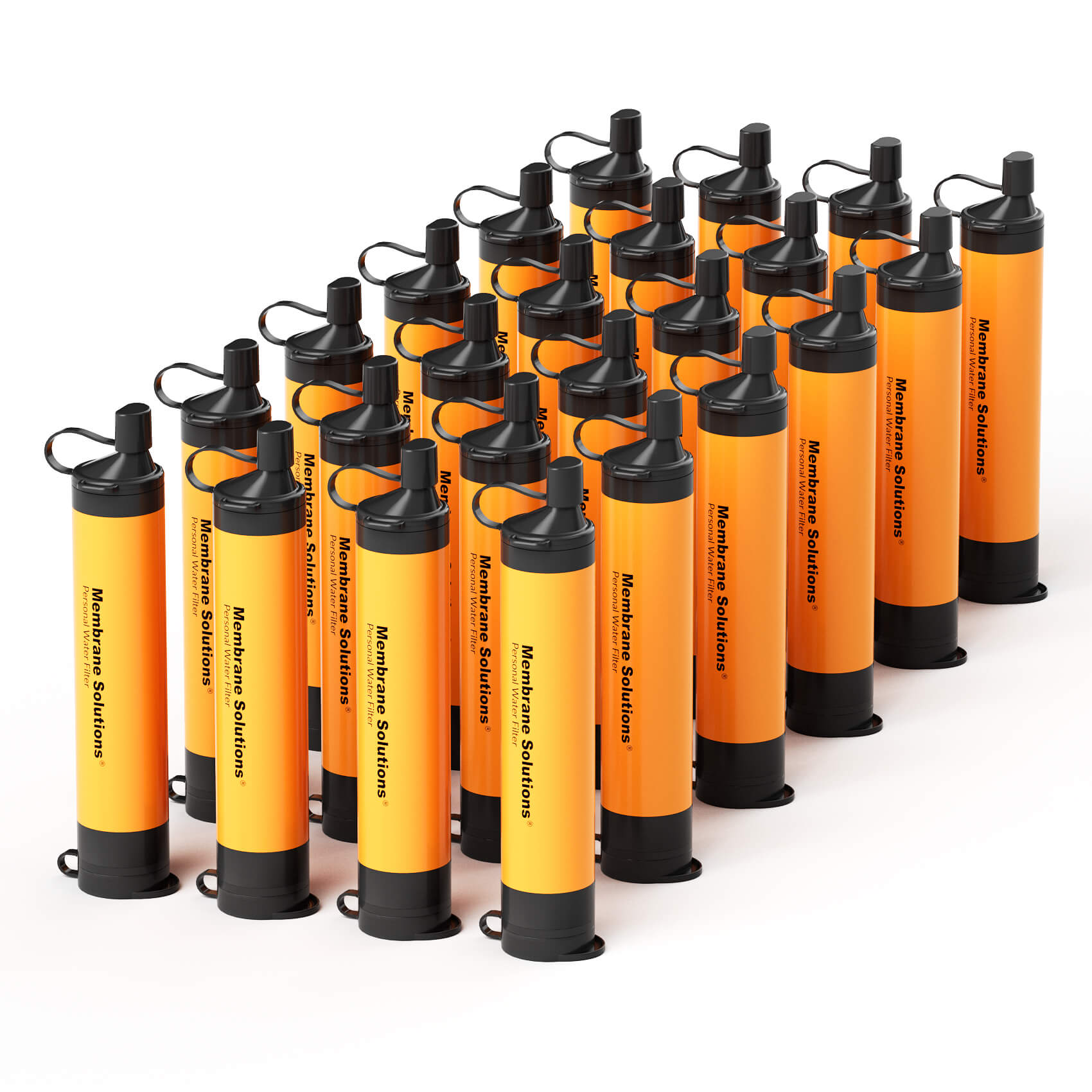 Membrane Solutions Personal Straw Water Filter for Camping, Hiking, Survival, Emergency, Travel