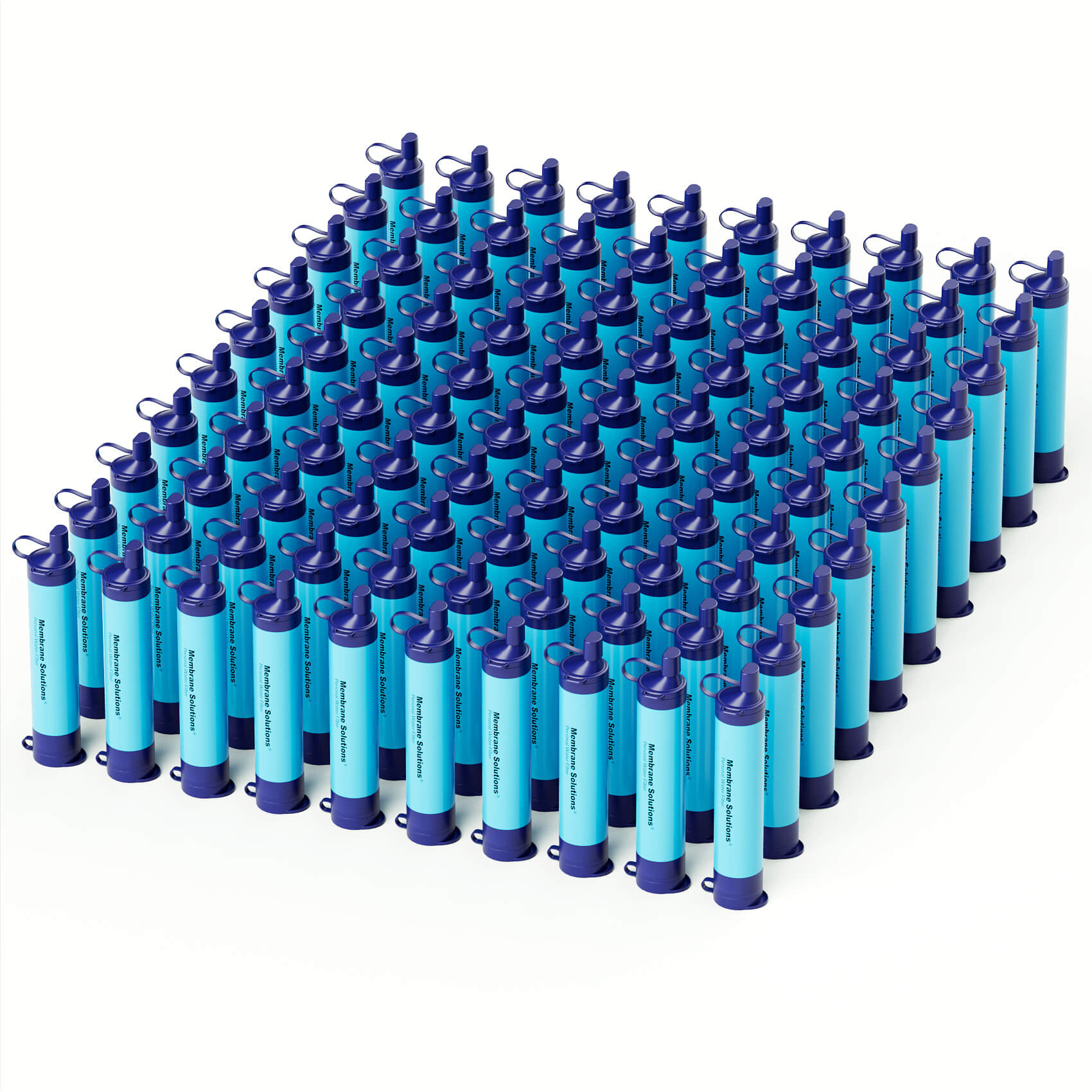 Membrane Solutions Personal Straw Water Filter for Camping, Hiking, Survival, Emergency, Travel