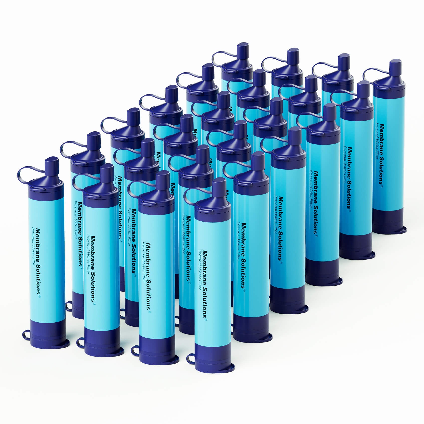 Membrane Solutions Personal Straw Water Filter for Camping, Hiking, Survival, Emergency, Travel