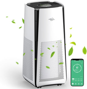 MS601 Smart Air Purifier for Extra Large Room up to 3027 Sq Ft | H13 True HEPA Air Purifier for Pets Auto & Eco Mode with PM2.5 Sensor