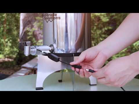 Membrane Solutions U3P UV 2.25-Gallons Stainless Steel Gravity Water Filter Fed Tank with 3 Black Filters