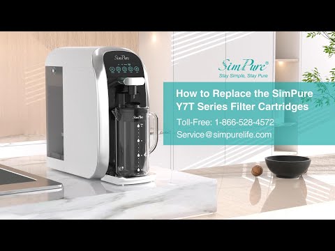 SimPure Y7T RO Filter Replacement Cartridge - 100 GPD For Countertop Water Filter Systems