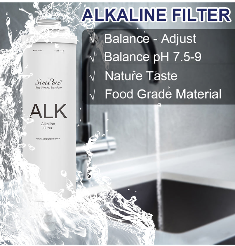SimPure T1-400/T1-100 Series ALK (Alkaline) Filter Replacement Cartridge (6 Months+ Service Life)