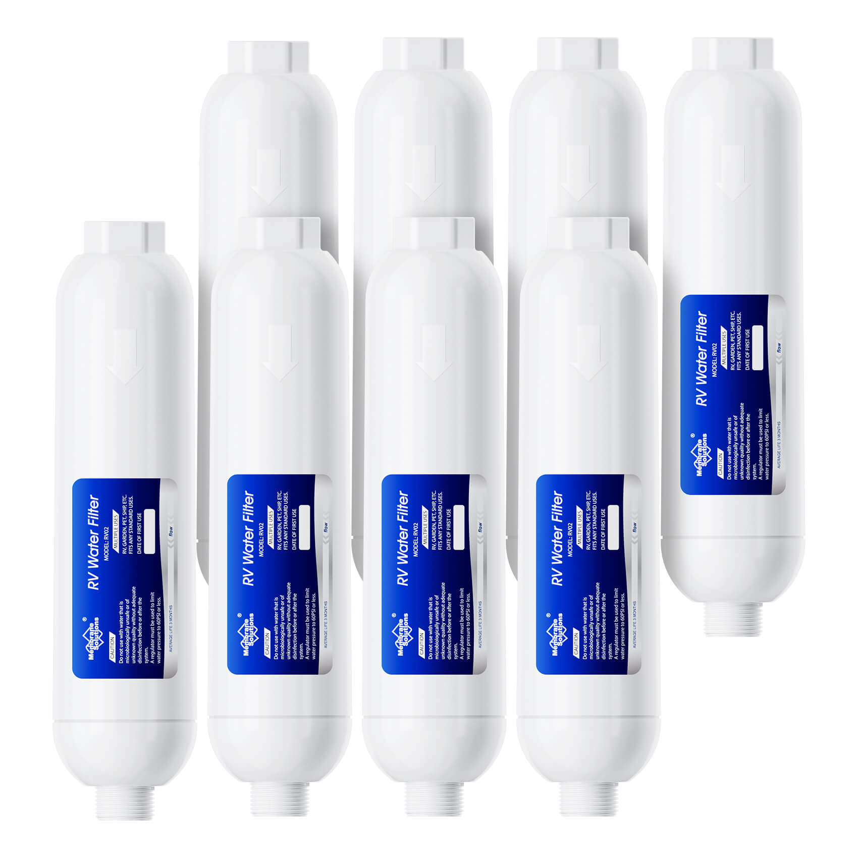 Membrane Solutions RV Water Filter, Inline Water Filter for RV, Campers, Marine, Boats and Garden