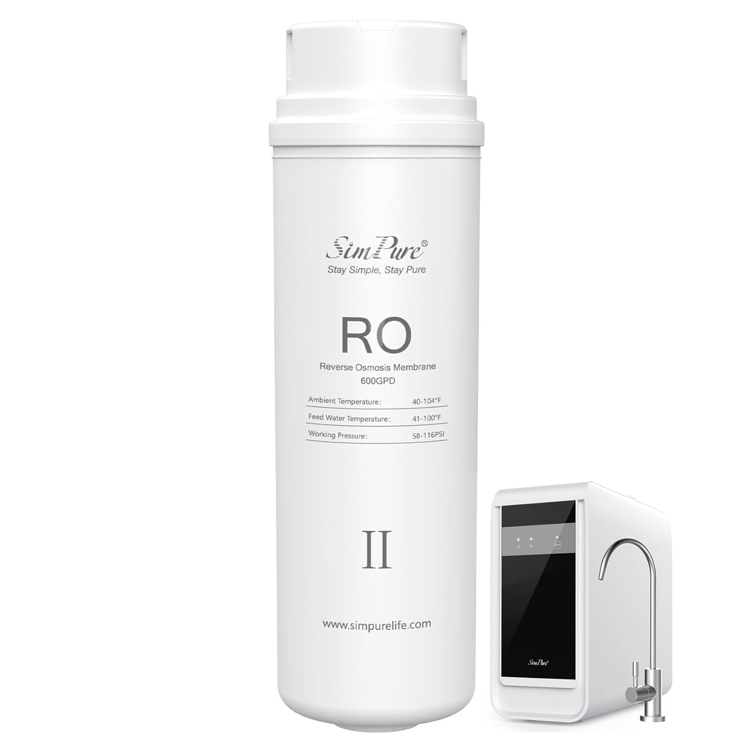 SimPure Q3-600 Series Original RO Filter Replacement Cartridge