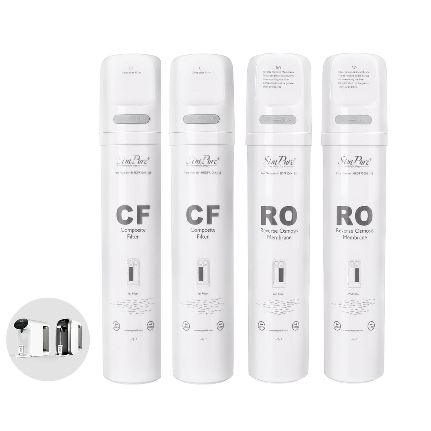 SimPure Y7/Y7P-BW/Y7P-W Filter Replacement Kit