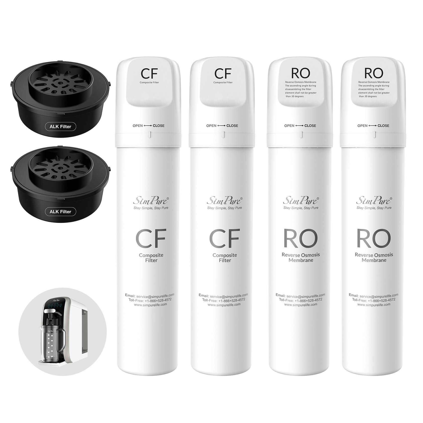 SimPure Y7T-BW-A Filter Replacement Kit