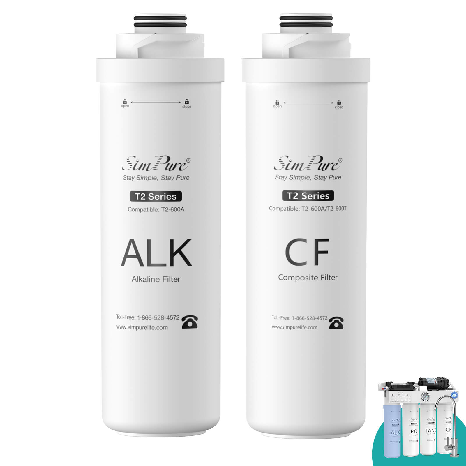 SimPure T2-600A Replacement Filters