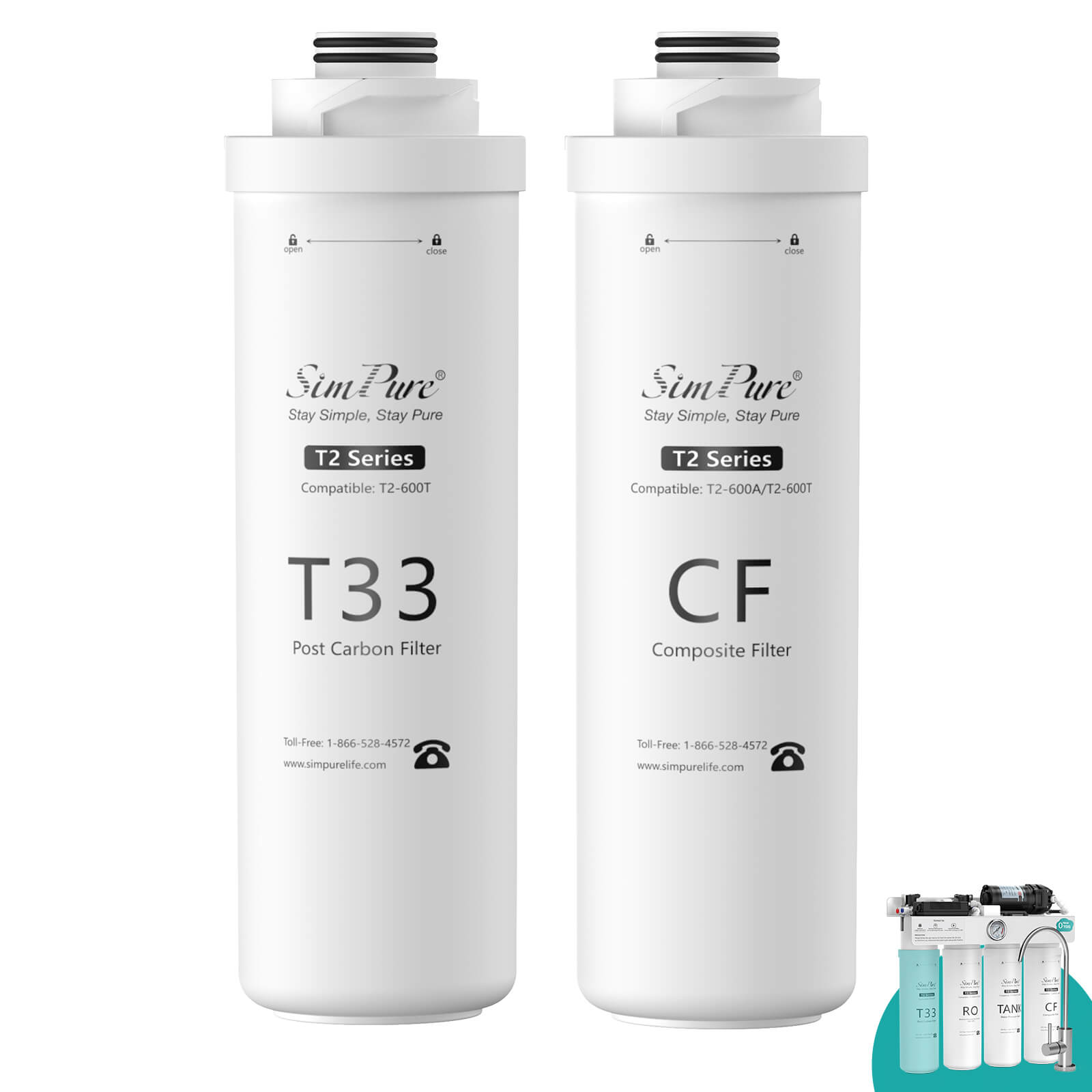 SimPure T2-600T Replacement Filters