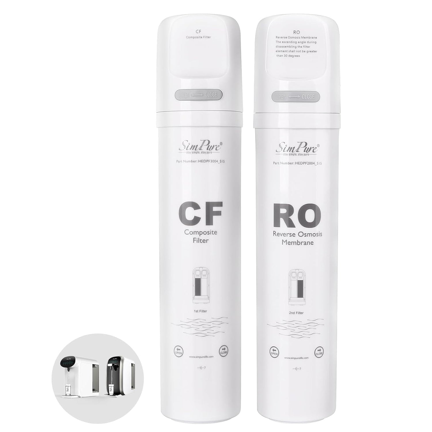 SimPure Y7/Y7P-BW/Y7P-W Filter Replacement Kit