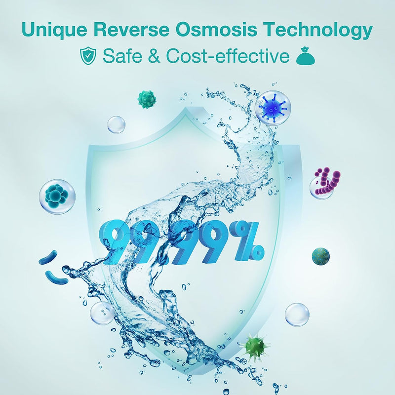 SimPure Q3 600GPD 7-Stage Under Sink Tankless Reverse Osmosis Water Filtration System