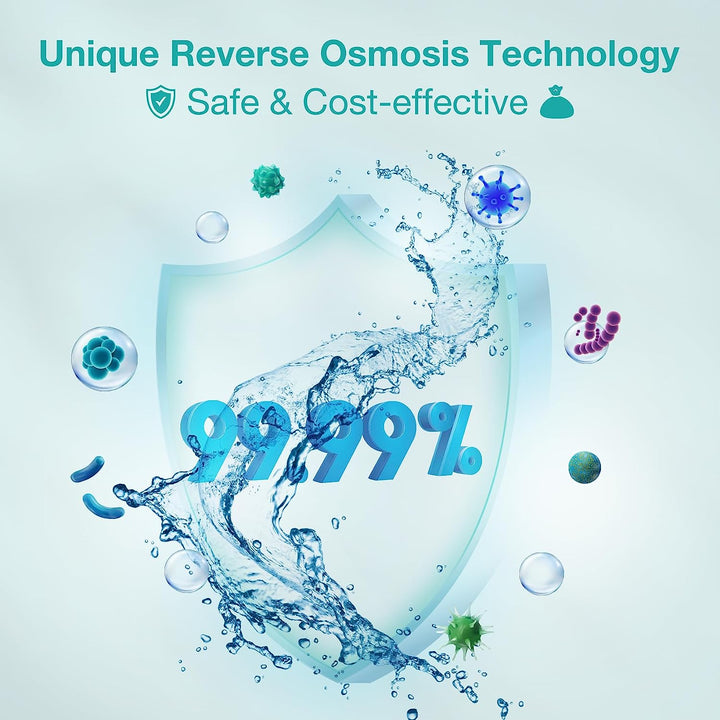 SimPure Q3 600GPD 7-Stage Under Sink Tankless Reverse Osmosis Water Filtration System