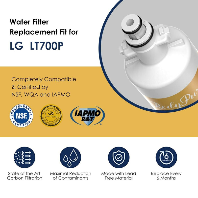 lg lt700p refrigerator water filter replacement