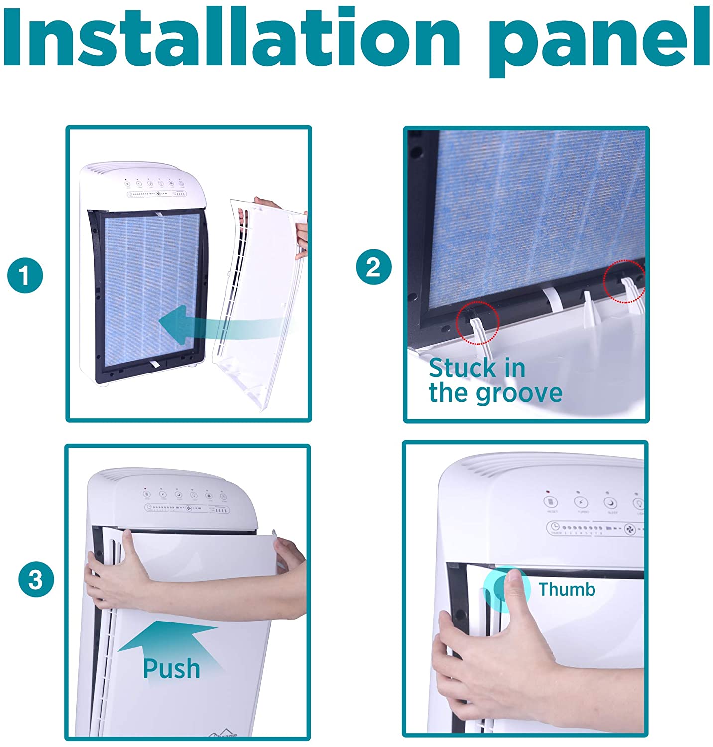 Genuine MSA3/MSA3S Original Air Purifier Filter Replacement | True HEPA Filtration Replacement