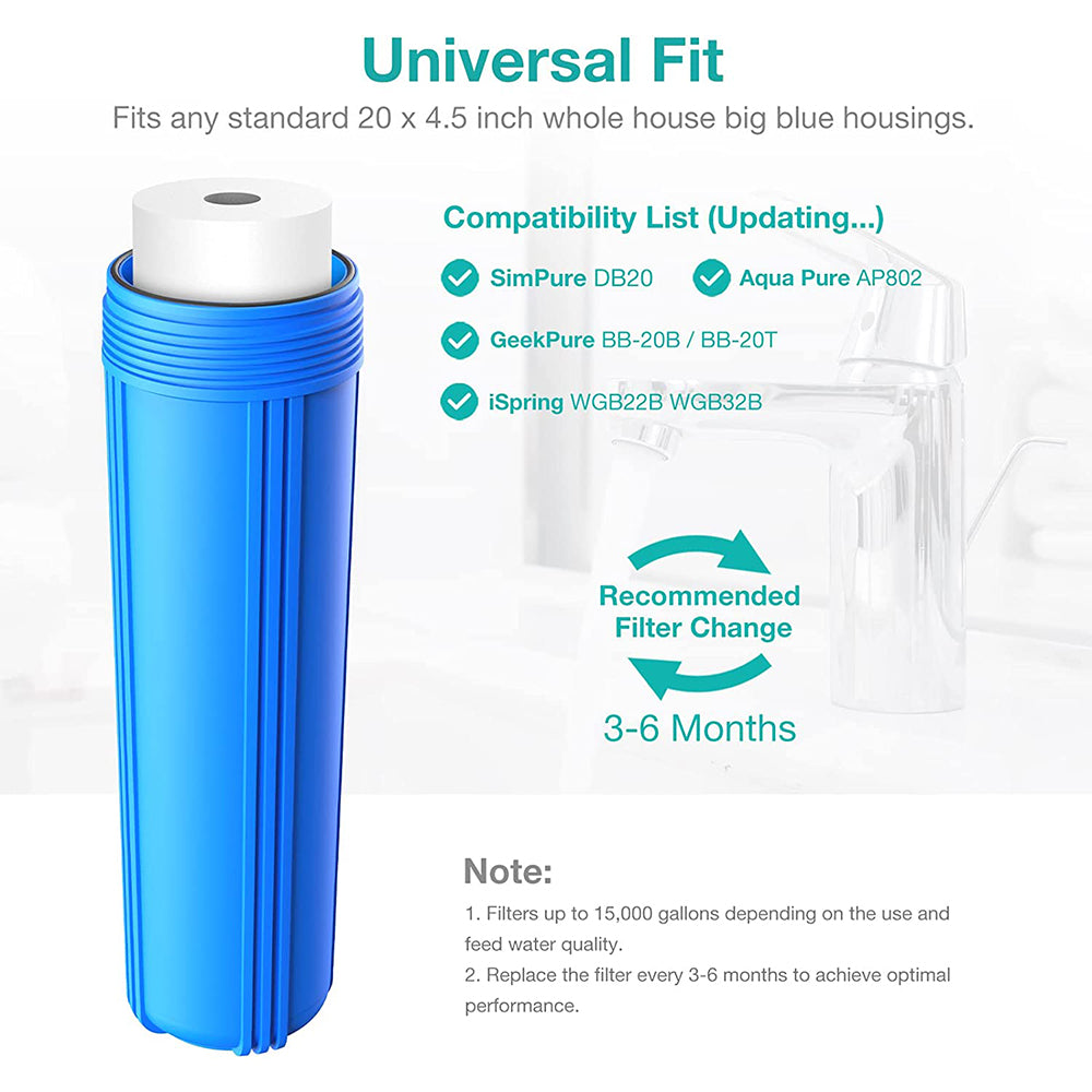 20 inch water filter cartridge replacement
