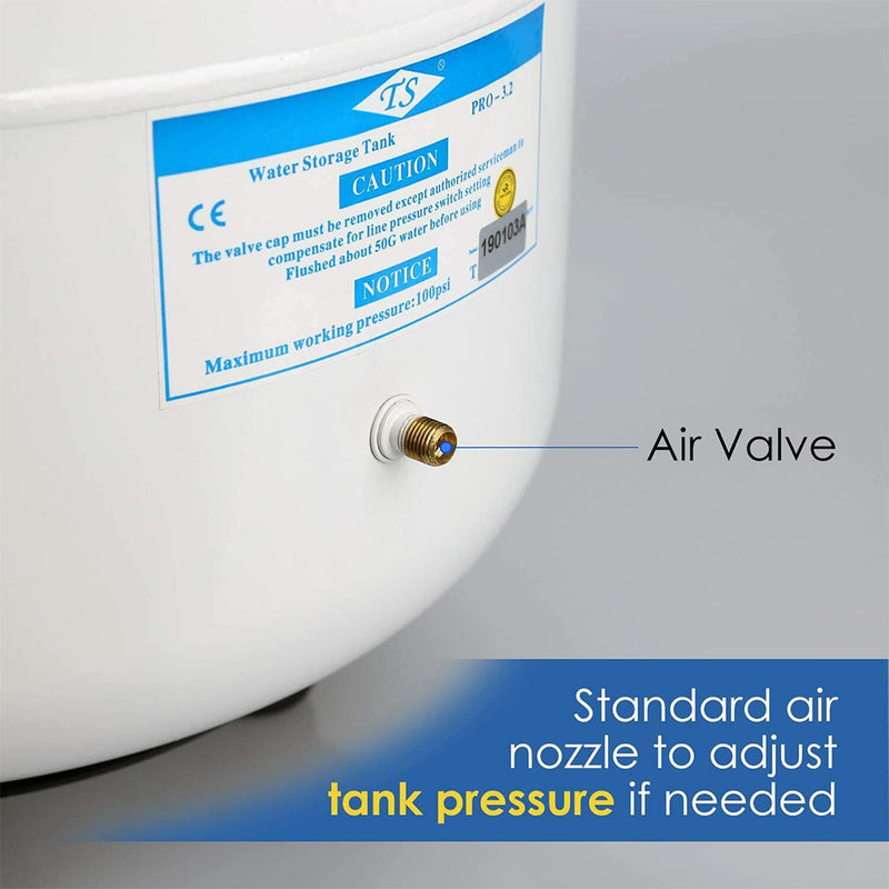 SimPure 3.2 Gallon Water Storage Tank For Reverse Osmosis RO Water Filter System