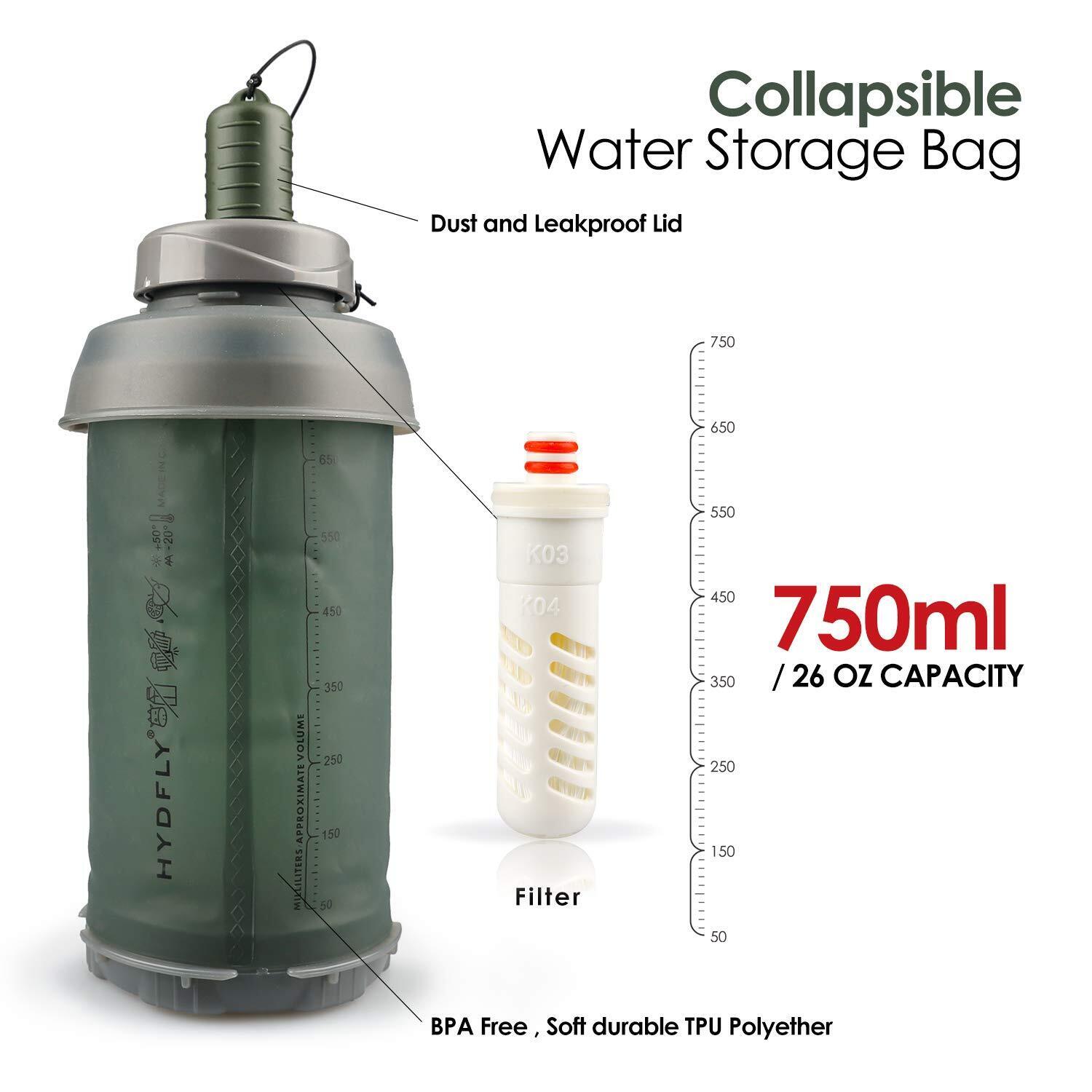 Simpure Water Filter Bottle Orange