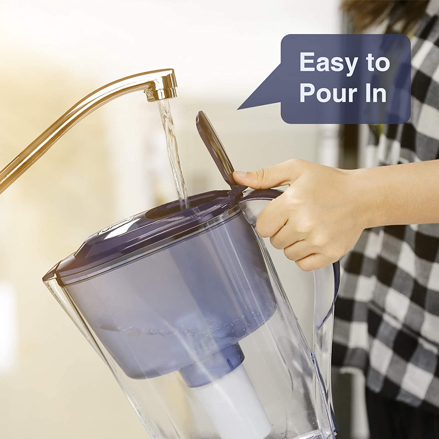 DP06 Filter Water Pitcher 2.6L(10-Cup) | 4 Stage Filtration