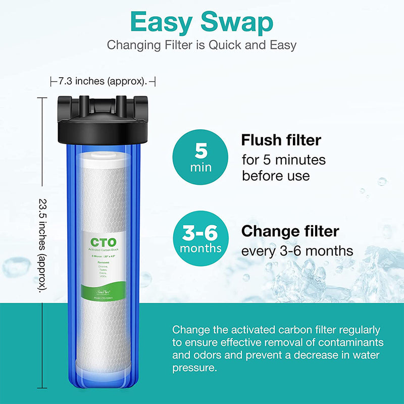 20 inch carbon block filter cartridge