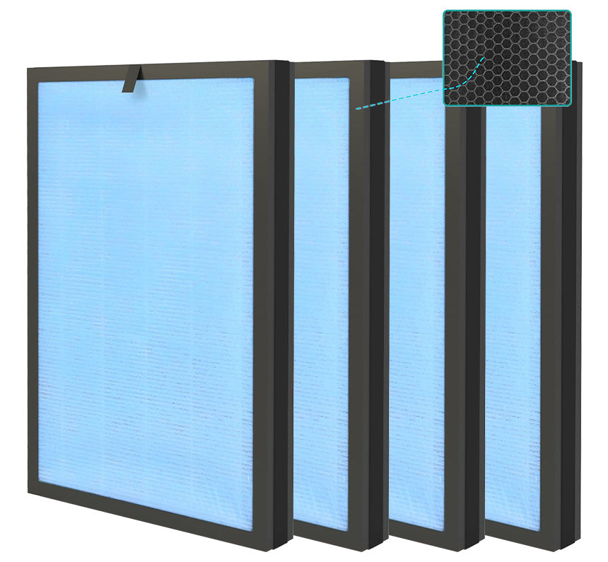SimPure HP8 Air Purifier Replacement Filter | True HEPA Replacement | 4-Stage Filtration