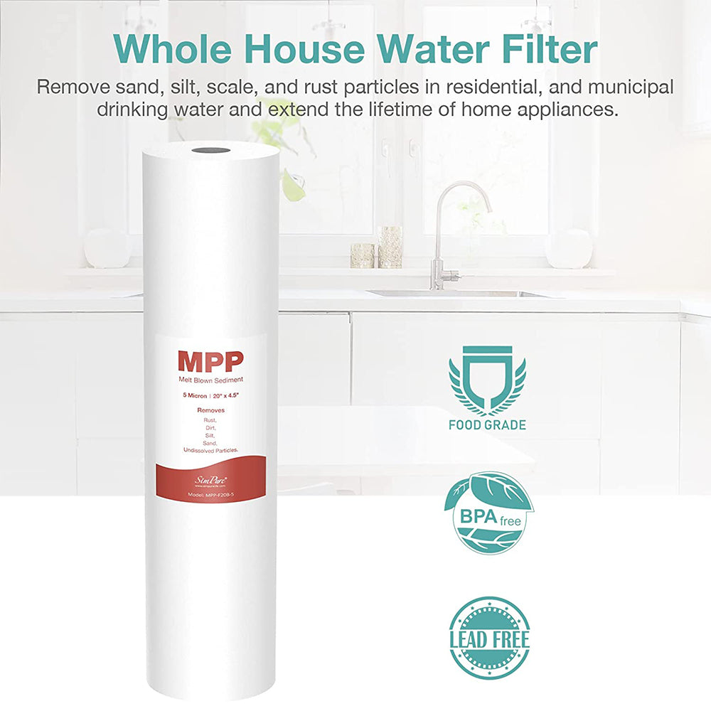 20 inch x 4.5 inch replacement water filters