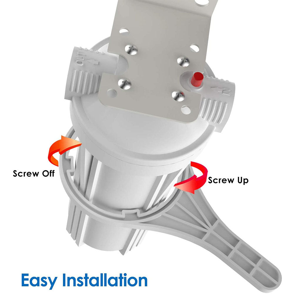 SimPure Whole House Water Filter Housing for Home & RV Use in 2.5 × 10 Inch Standard Size