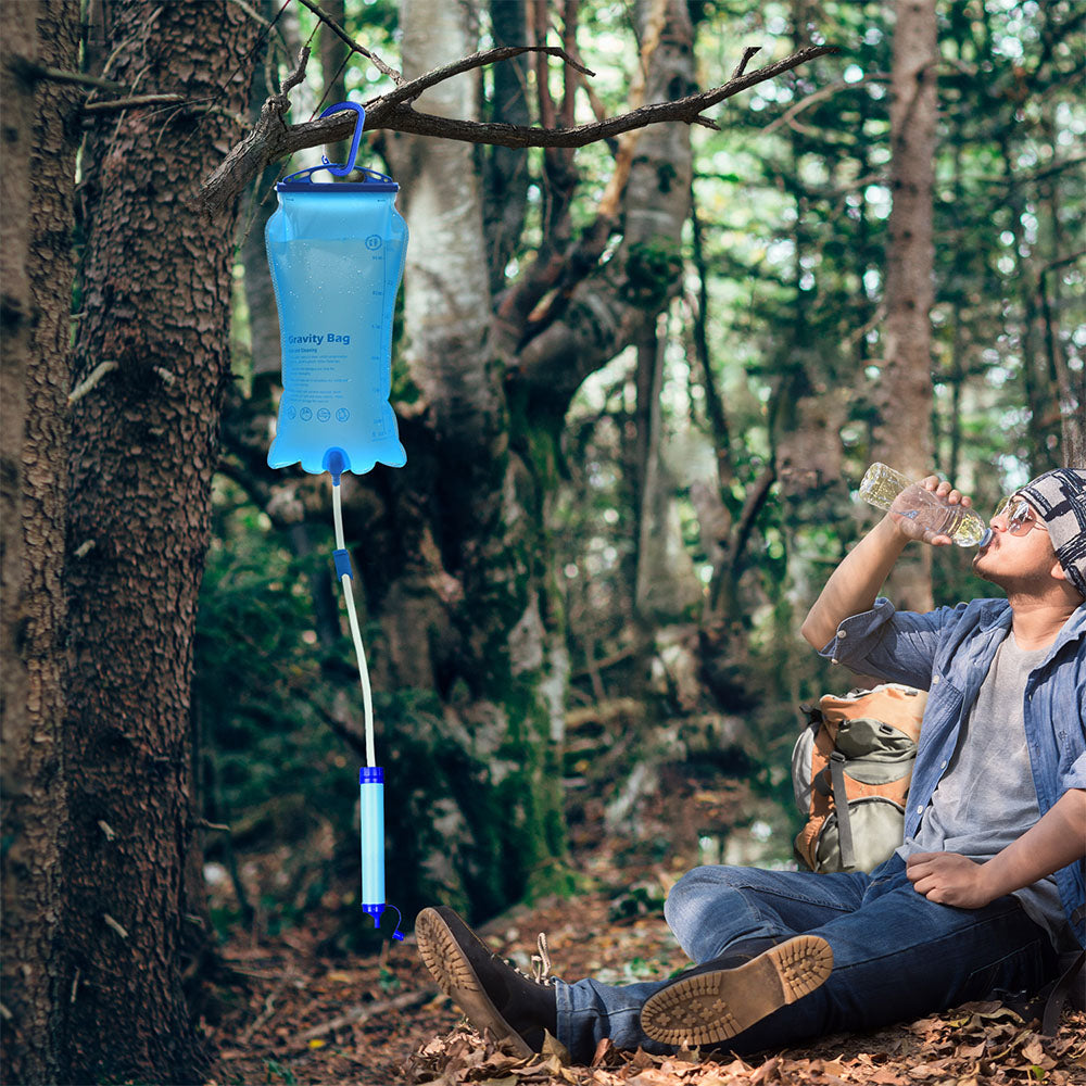 SimPure Gravity Water Filter Filtration System For Backpacking