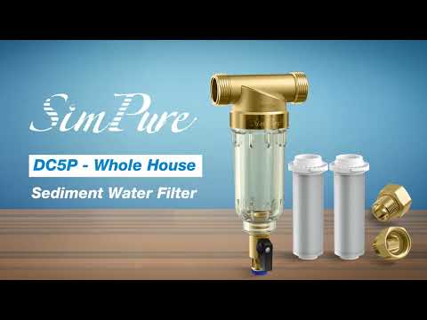 whole house spin down sediment filter