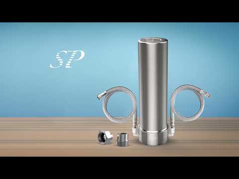 SimPure V7 5 Stage Under Kitchen Sink Water Filter System Direct Connect to Kitchen Faucet  20K Gallons Stainless Steel