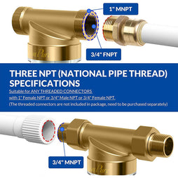 SimPure Whole House Water Filters For Sediment Well Water