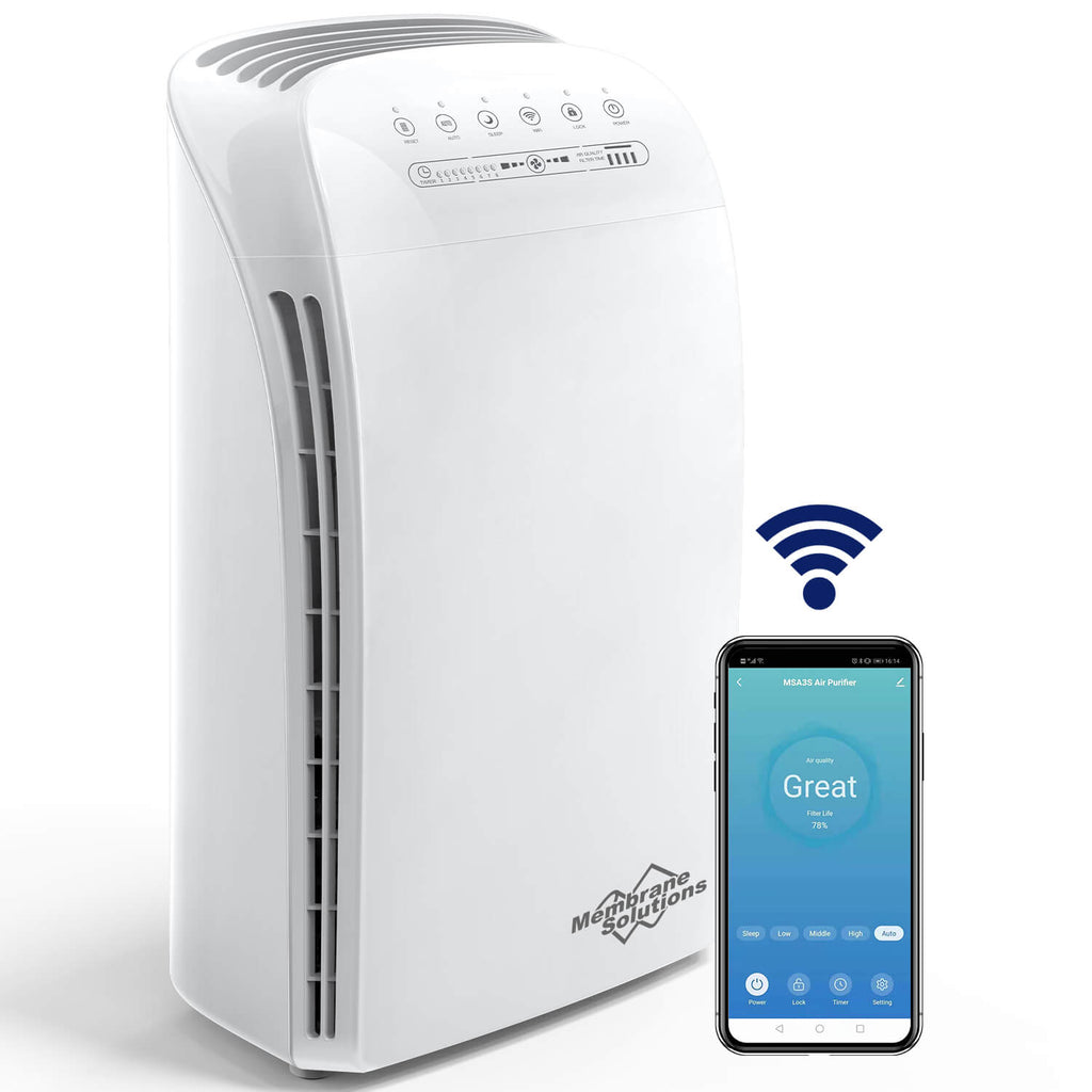MSA3S Neo Smart Dust Air Purifier Machine Designed Dust Removal WiFi Alexa App Controlled Auto Mode