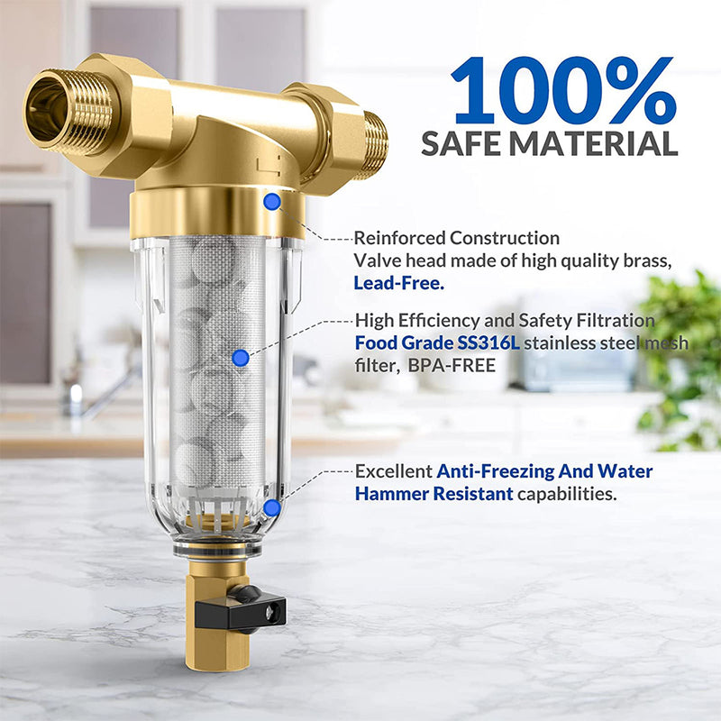 reusable sediment filter for well water