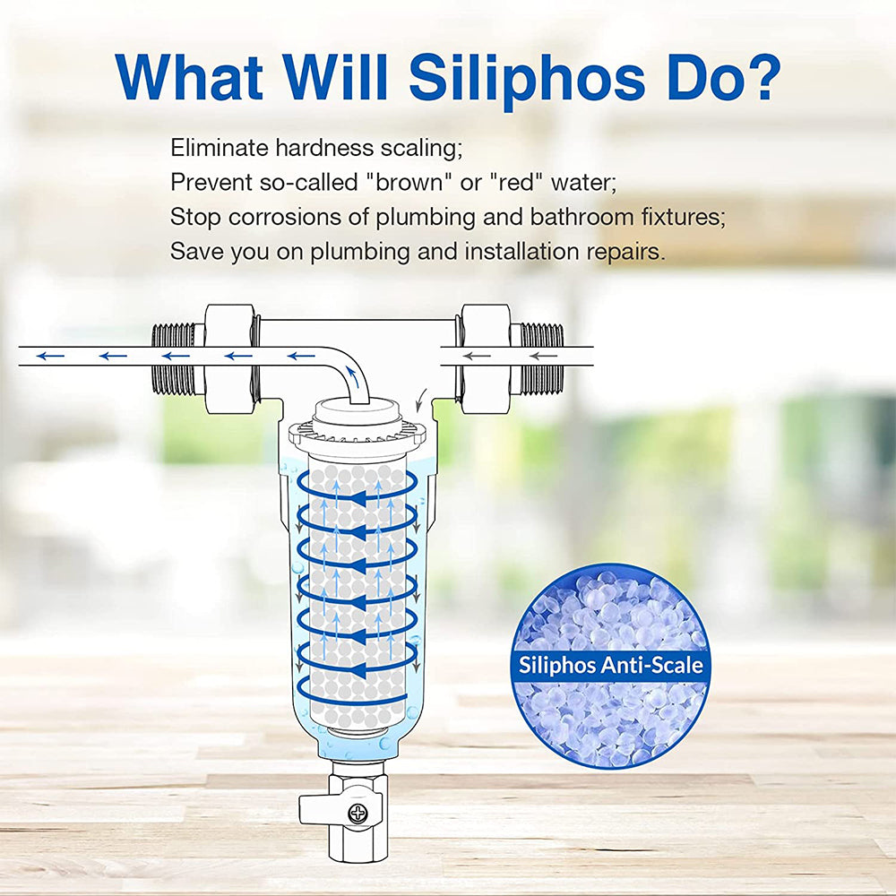 SimPure DC5S Whole House Anti Scale Spin Down Water Filter