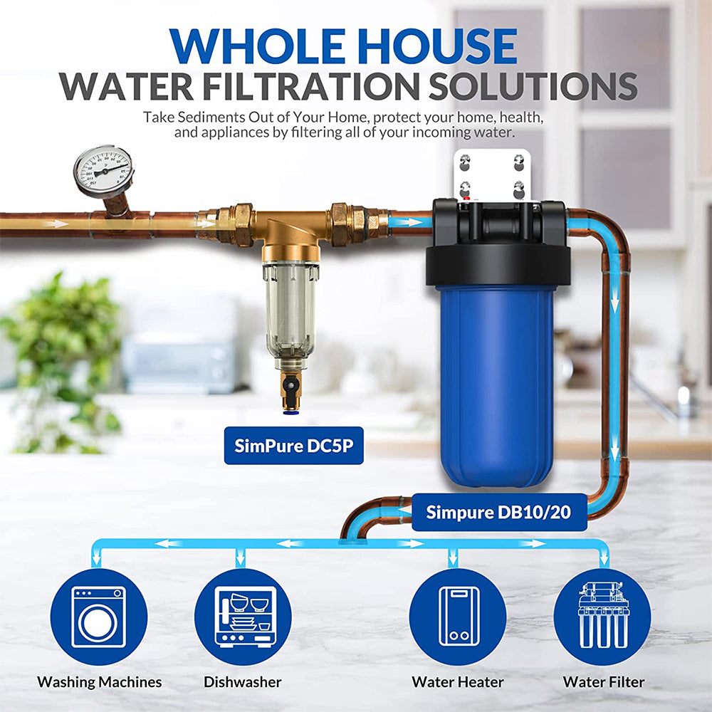 We'll Filter Whole House Sediment Filter Whole House Filter With Bypass Valve